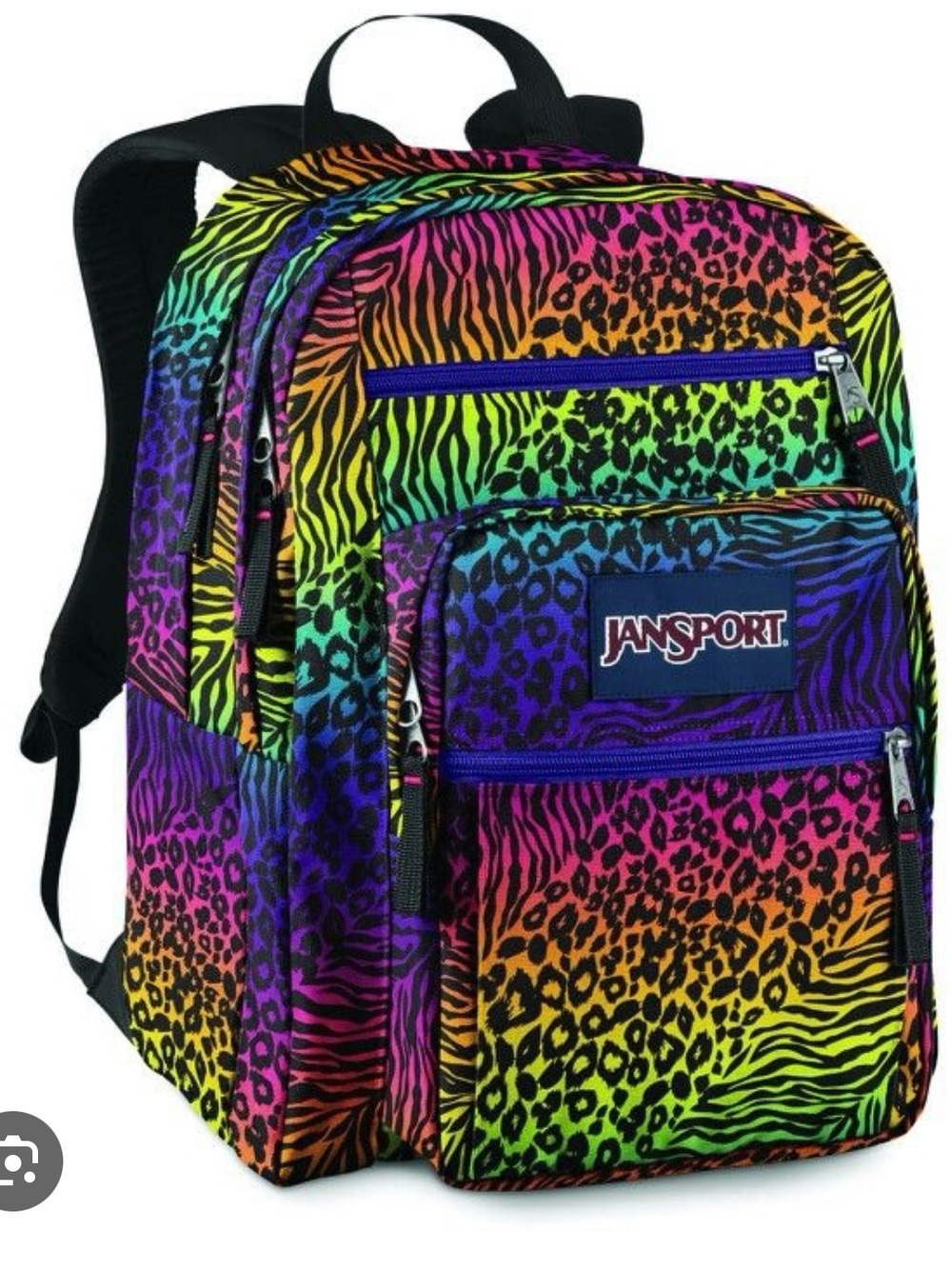 Jansport Rainbow Animal Print Backpack - Neon Multicolor